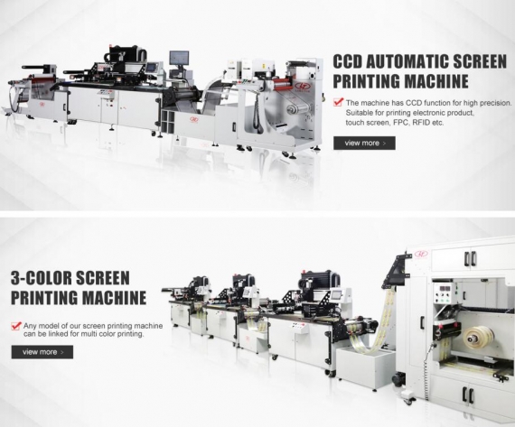 रोल टू रोल 3 रंग सतत लेबल प्रिंटिंग मशीन 
